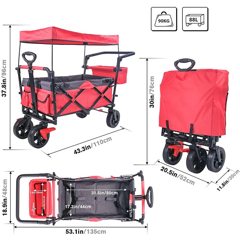 Extra Large Collapsible Trolley-FW-007